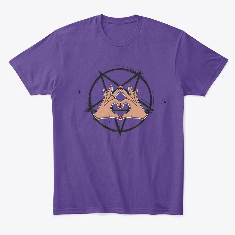 Heart Hands Pentagram