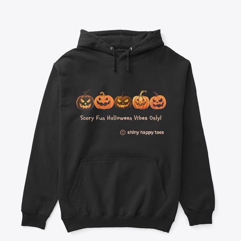 Scary Good Halloween Vibes Black T-Shirt Front
