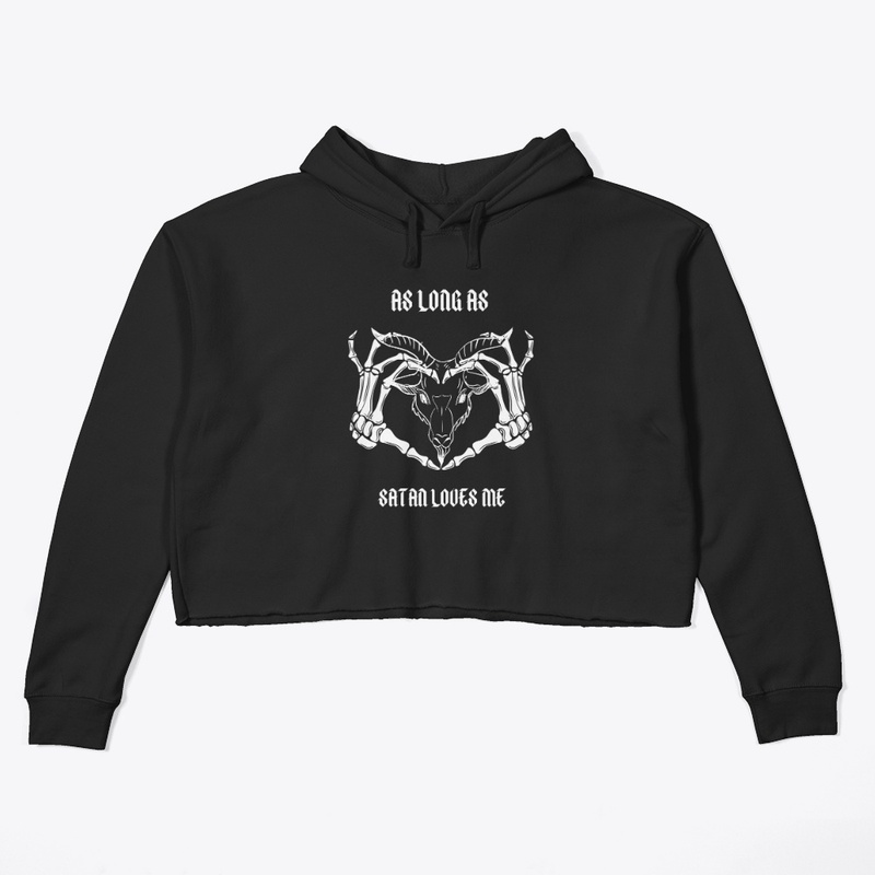 As Long As S8n Loves Me Crop Hoodie
