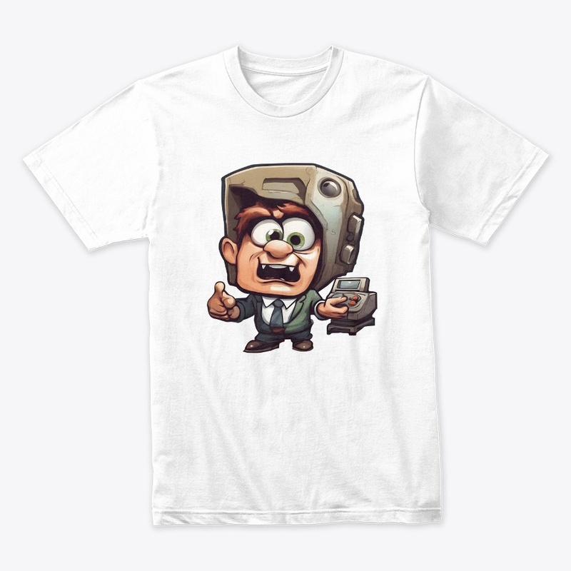 Cartoon Video Gaming T-shirt Design