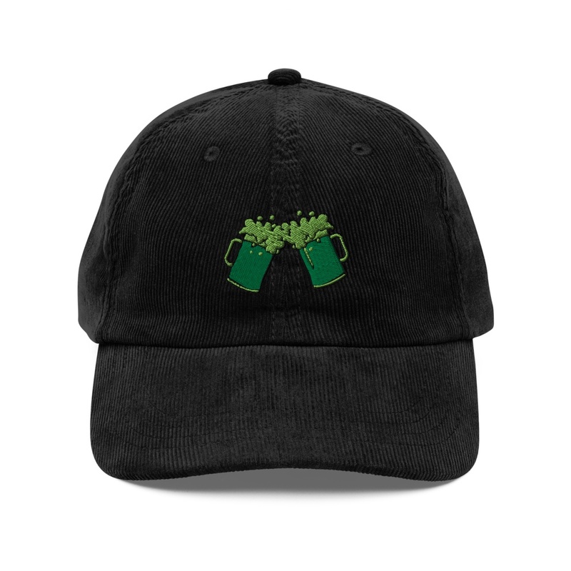 Green Beers Embroidered Corduroy Hat
