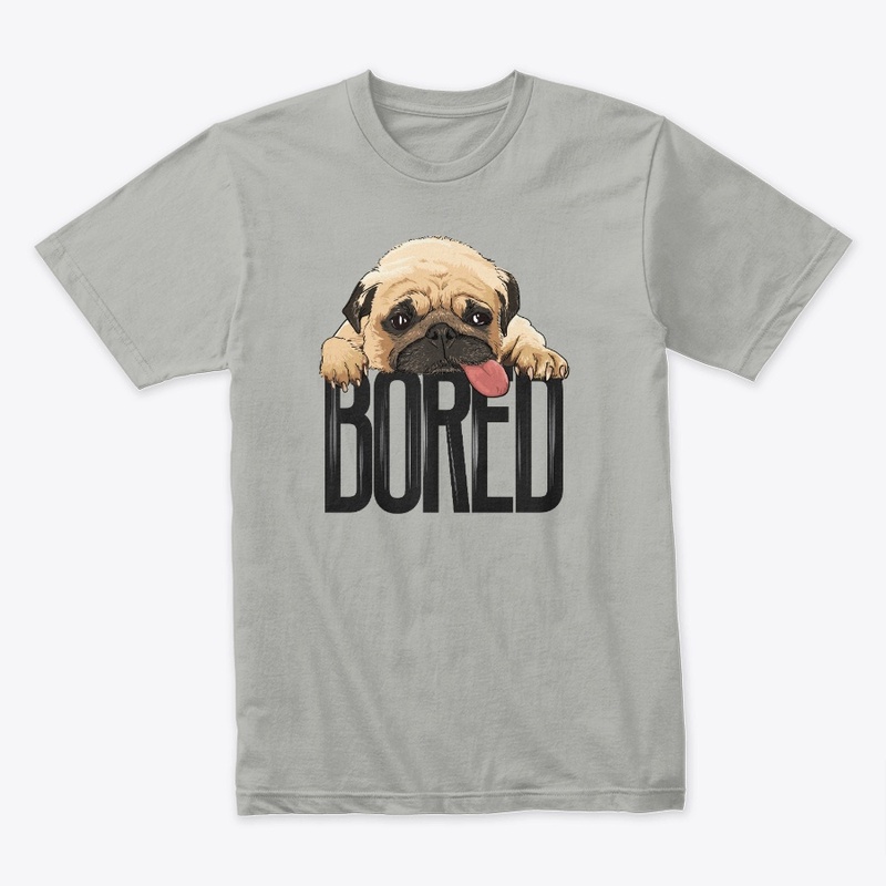 Pug Boredom: Cute Pet Tee.