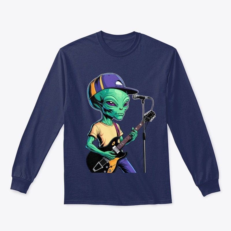 UFO Electric Guitar Playing Alien