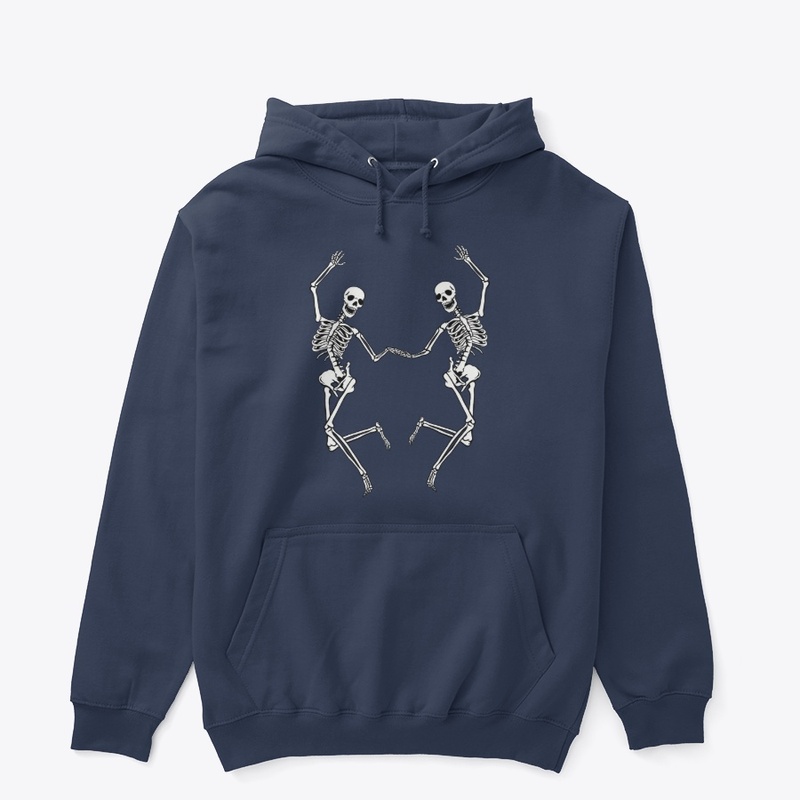 Dancing skeletons T-shirt design 