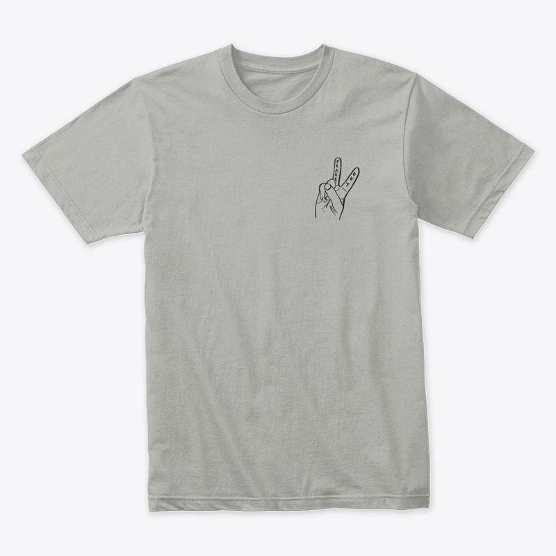 PEACE OUT | BLACK OUTLINE