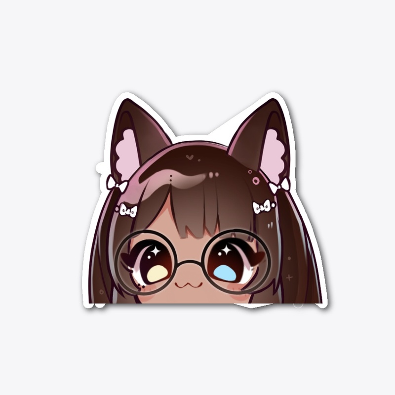 Cocoa Peek Sticker