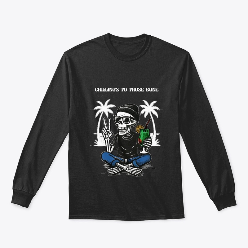 Chill Skeleton Tropical Vibes