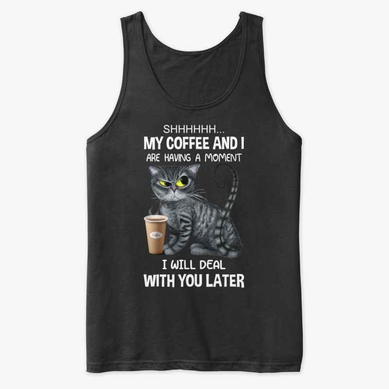 My Coffee & I having a moment Black Cat