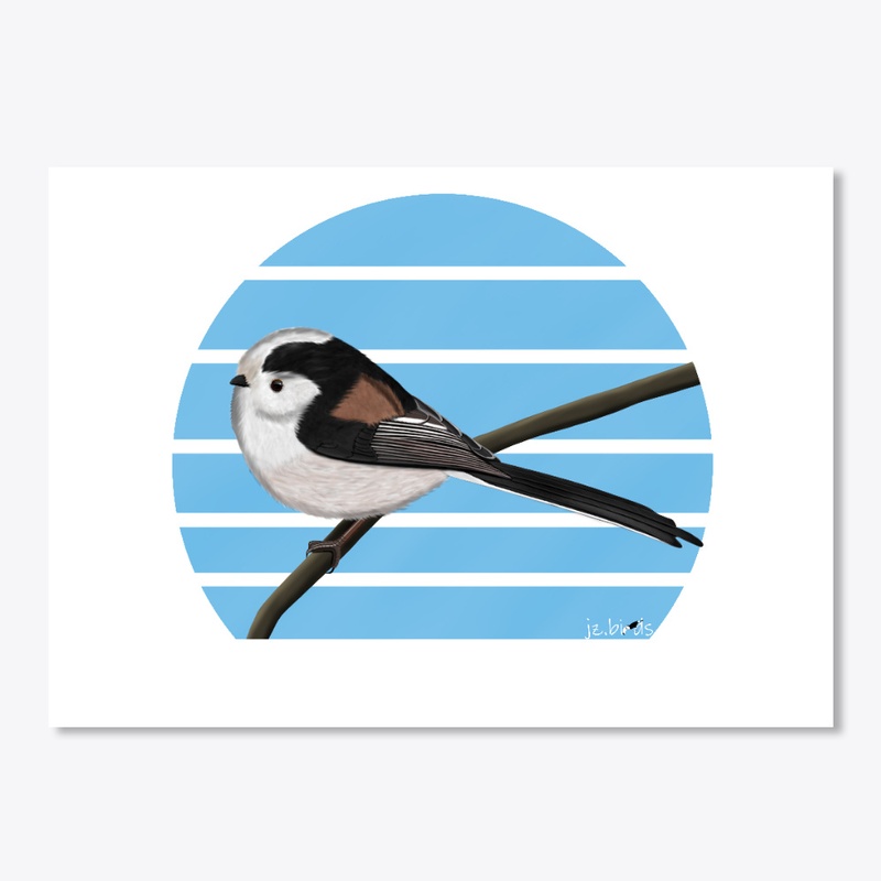 jz.birds Long tailed tit Bird Design
