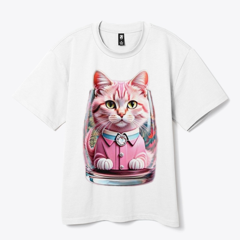 Whiskers and Pink Wonders Tee