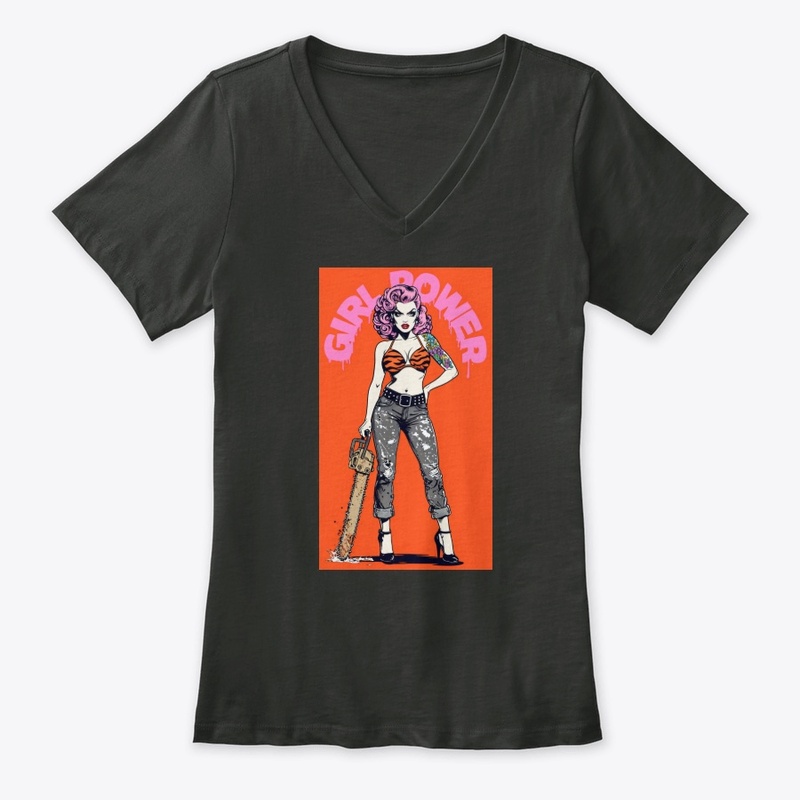 Girl Power September 2025 - Women's Premium V-Neck Tee