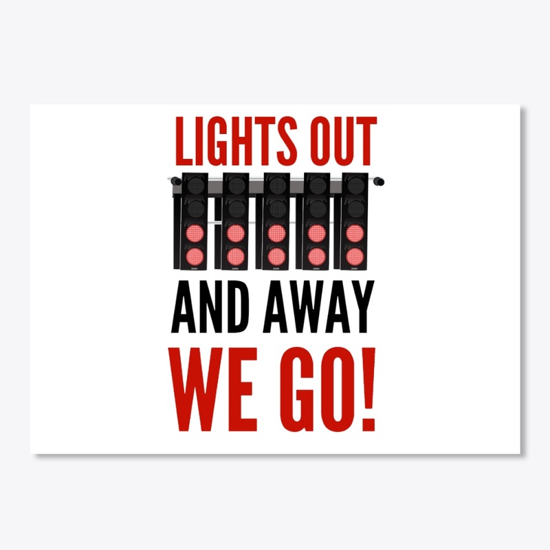 It's Lights Out And Away We Go Sticker