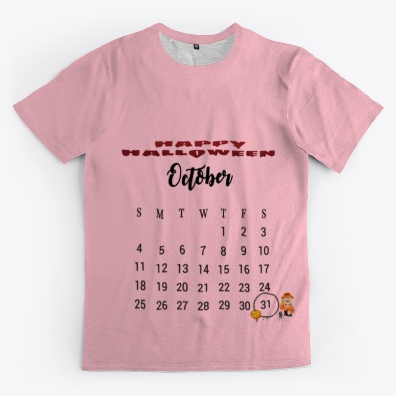  HALLOWEEN MONTH CALENDAR SHIRTS