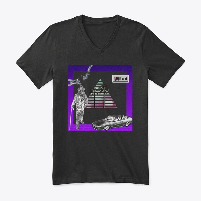 retro 80s portrait
