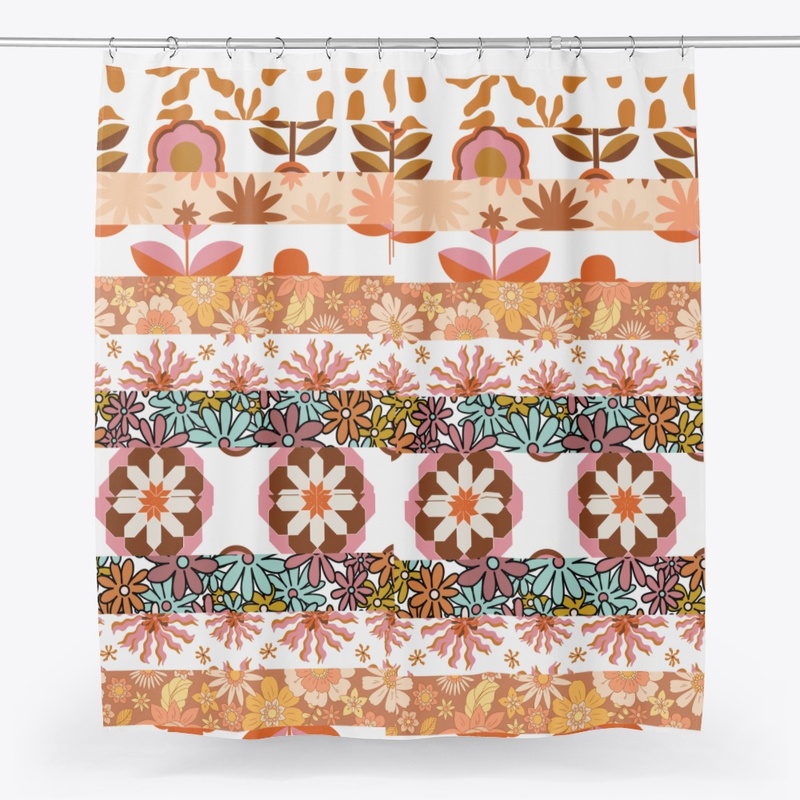 Retro Floral Pattern Design