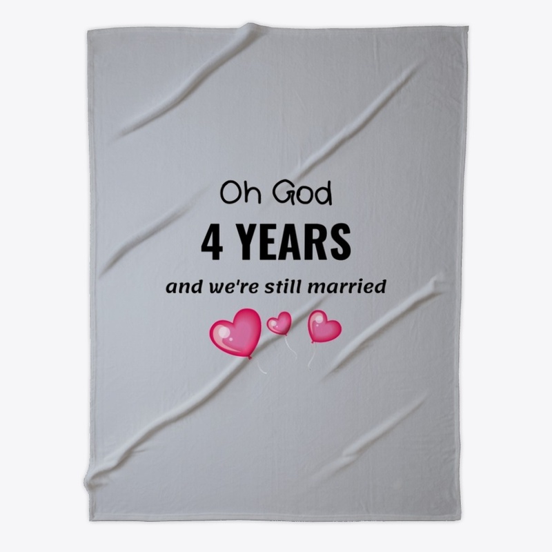 4th Wedding Anniversary Funny Him Her