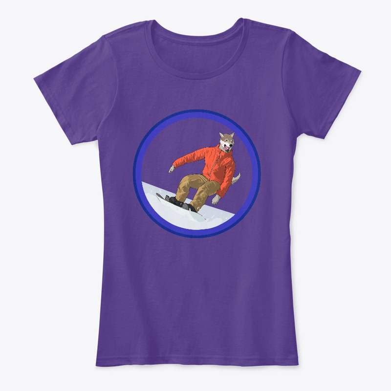Snowboarding Wolf