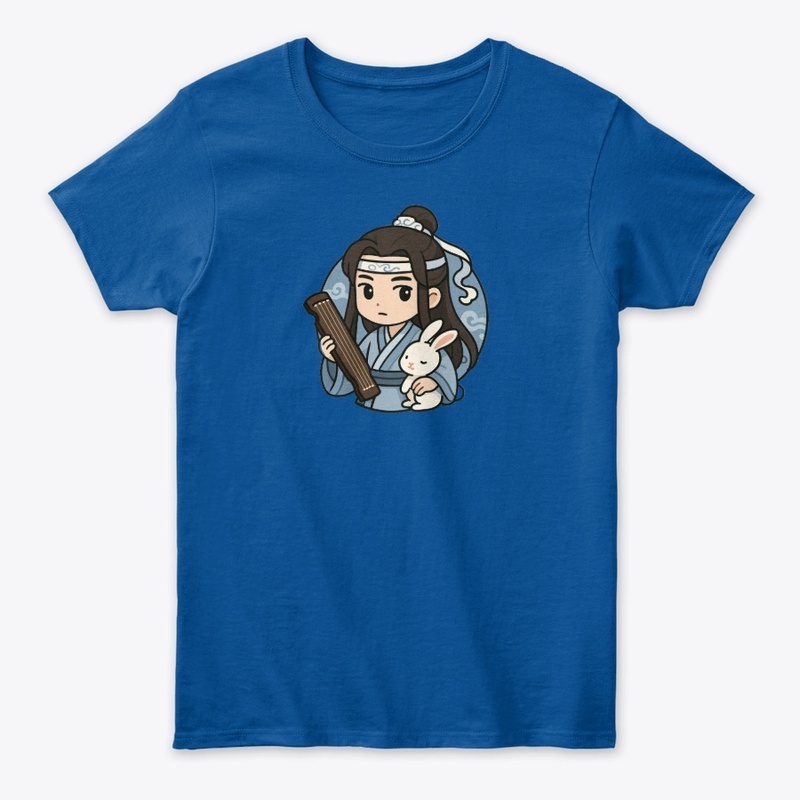 Lan Wangji Chibi Art | Guqin & Bunny