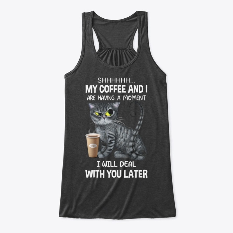 My Coffee & I having a moment Black Cat