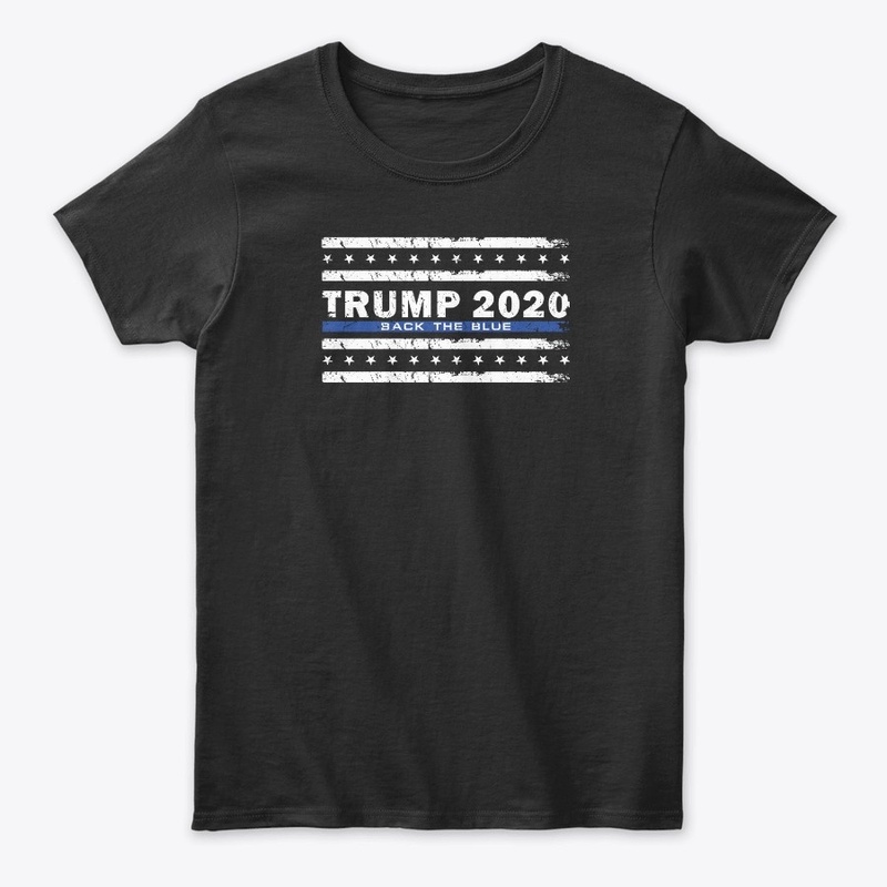 Back the Blue Thin Blue Line American Fl
