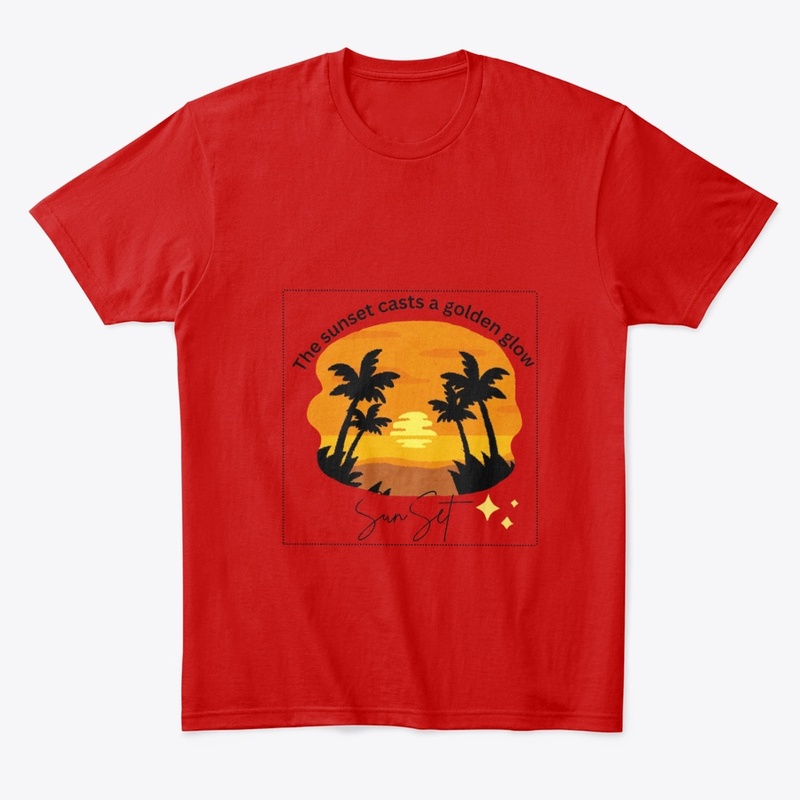 Unisex clothes sunset design