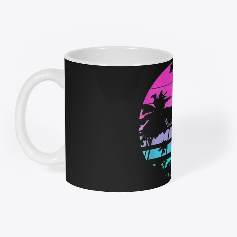 80s 90s Beach Style palm trees