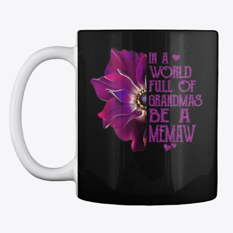 Grandmas Memaw Anemone T-Shirt Gift