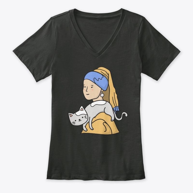 Cat mom, Girl with a pearl earring