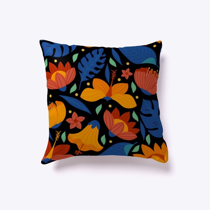 Flower Pattern, Mask Pattern, Pillow