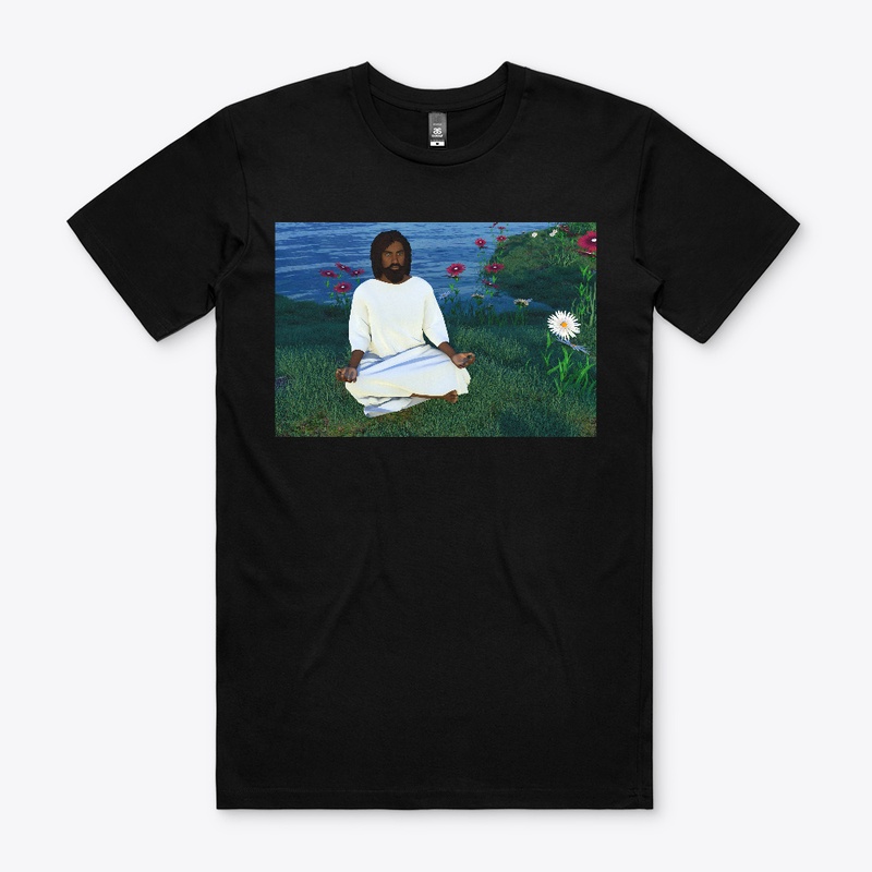 BLACK YESHUA MEDITATING 3D