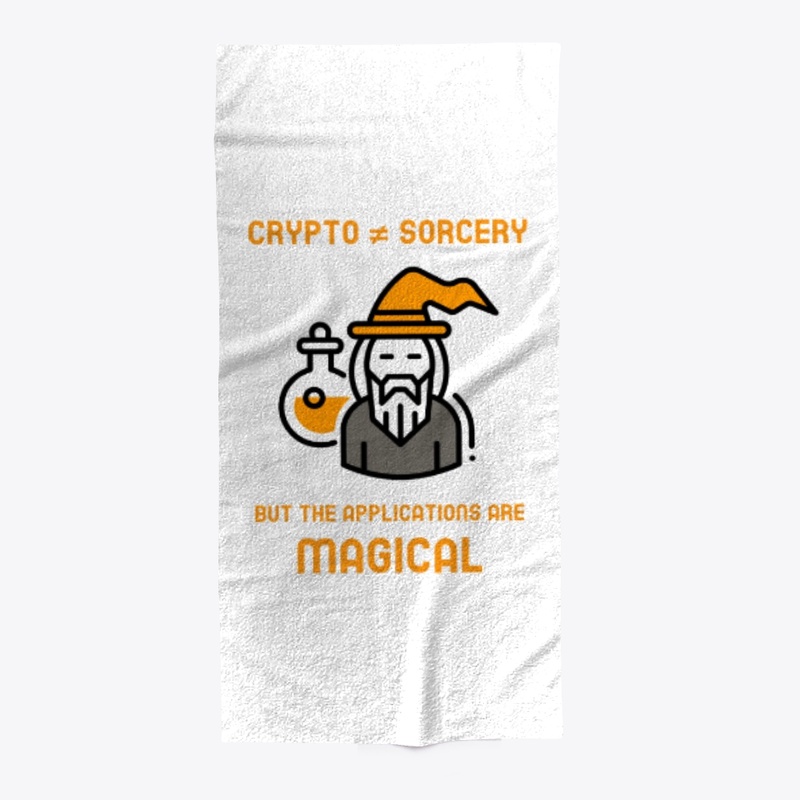 Crypto ≠ sorcery but magical (orange)