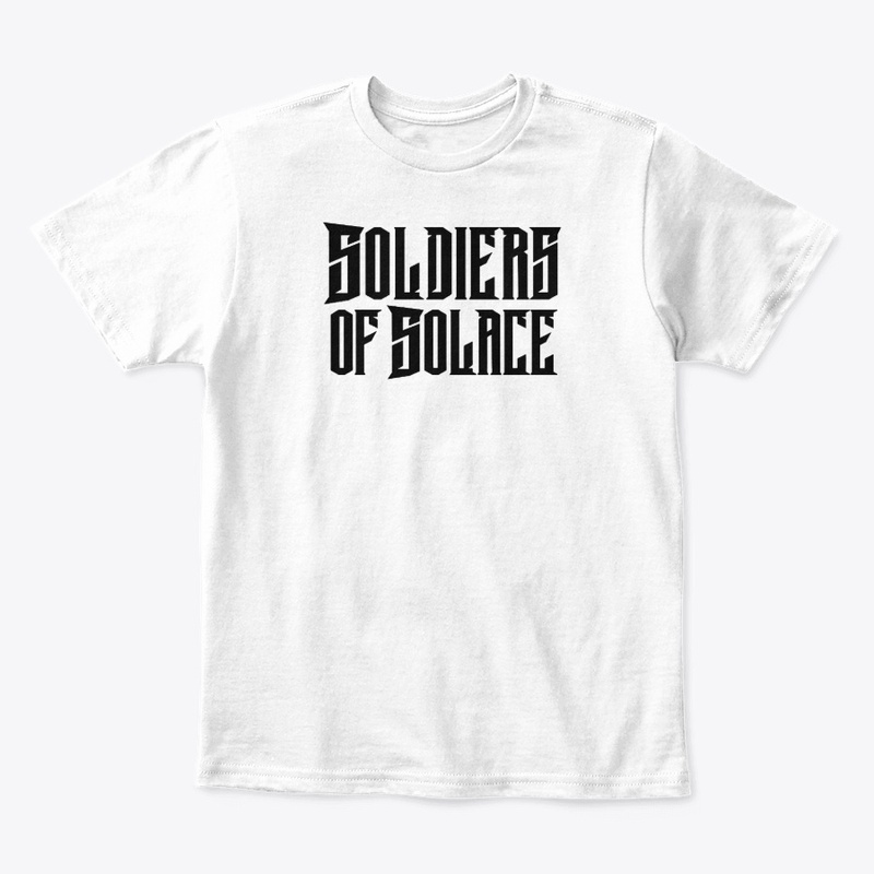 Black on white name front/logo back