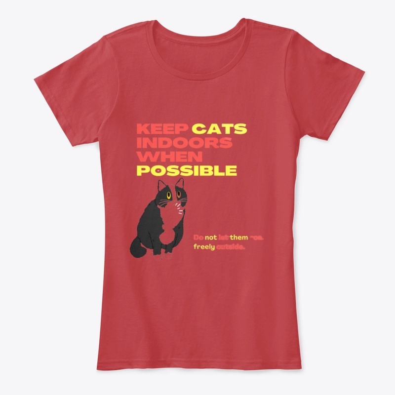 Keep cats indoors when possible
