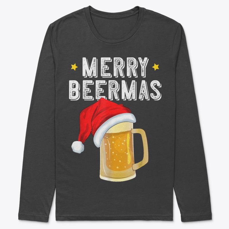 CHRISTMAS BEER WOMEN MERRY BEERMAS DRINK