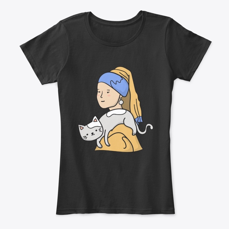 Cat mom, Girl with a pearl earring