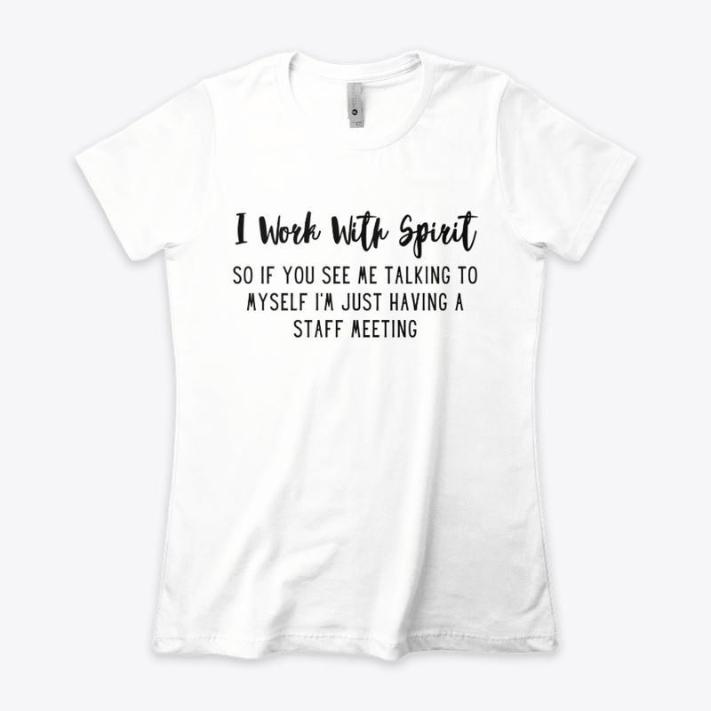 I Work With Spirit Black Font