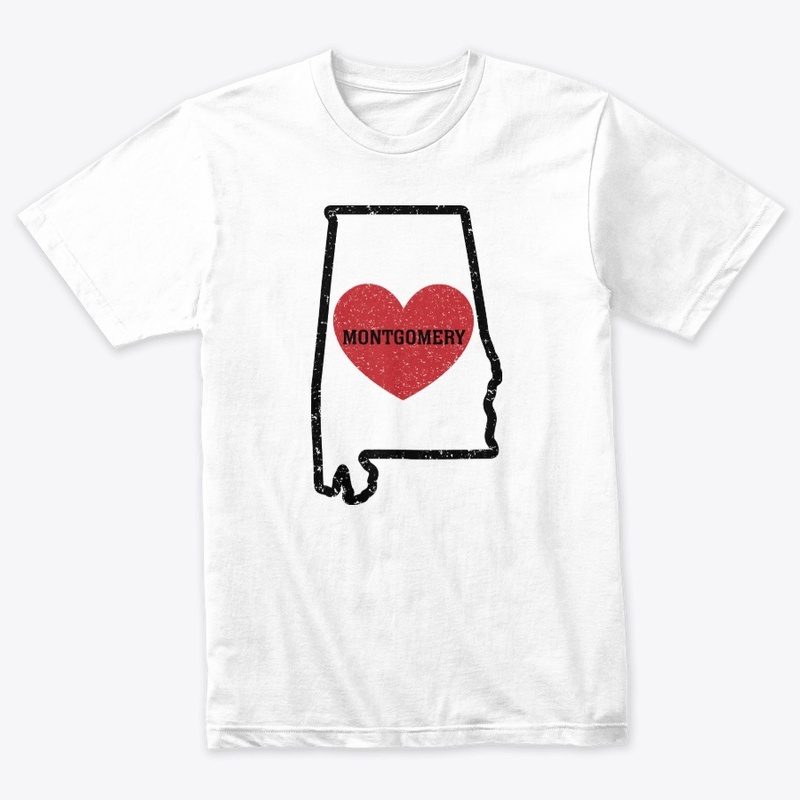 Montgomery Alabama Heart Shirt City