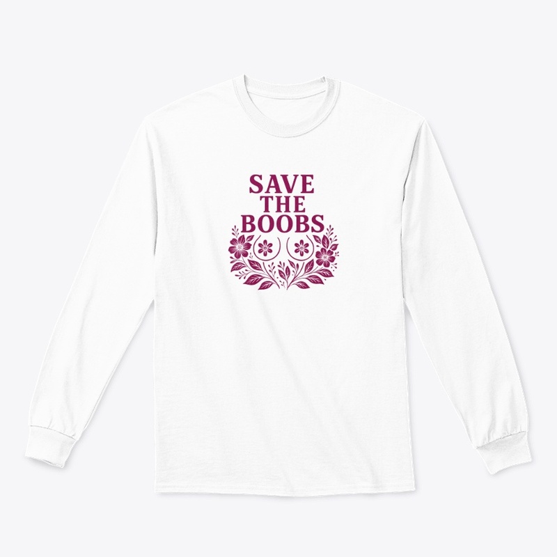 Save the boobs floral