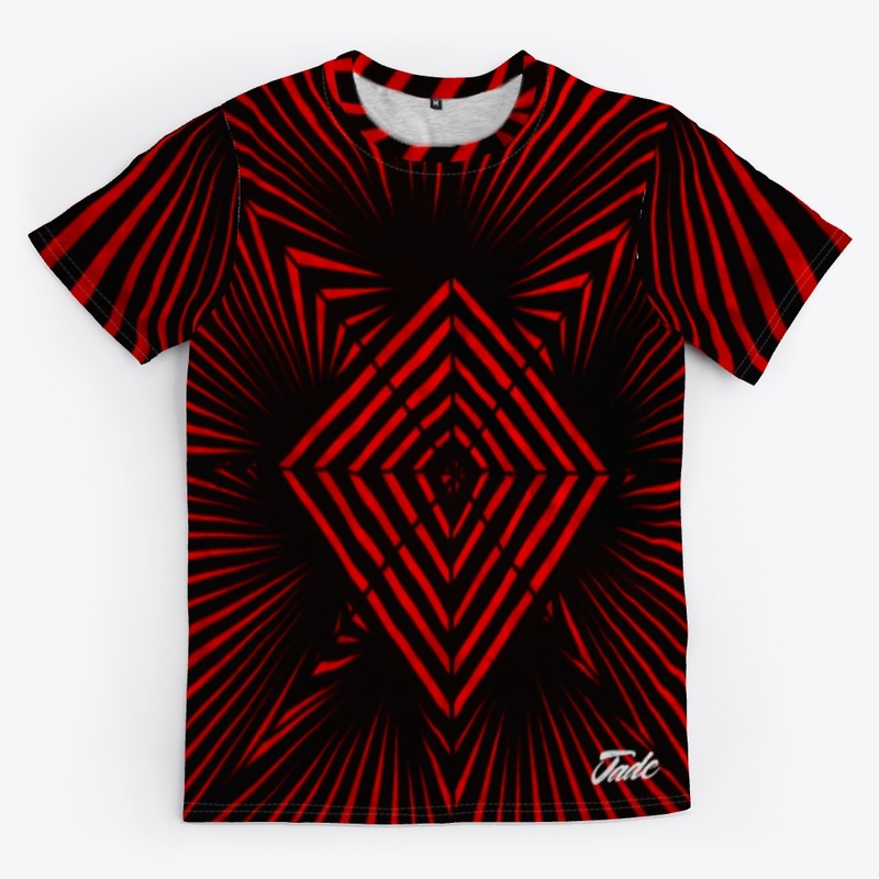 Red Rays All-Over Print Tee