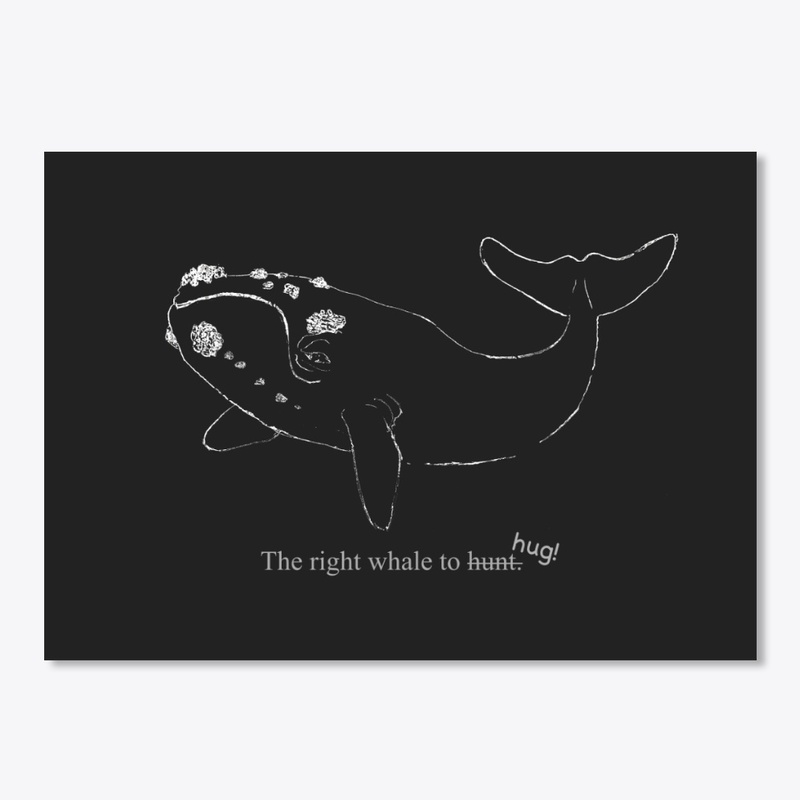 right whale to hug Black