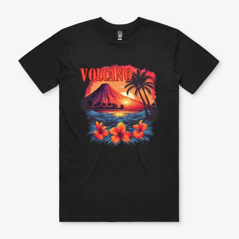 Volcano at Sunset