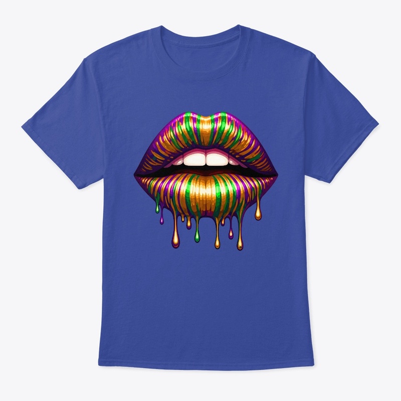 Bold Abstract Dripping Melting Lips