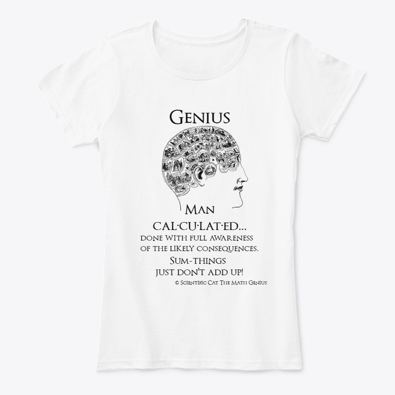 Man Brain Calculated Genius T-Shirt