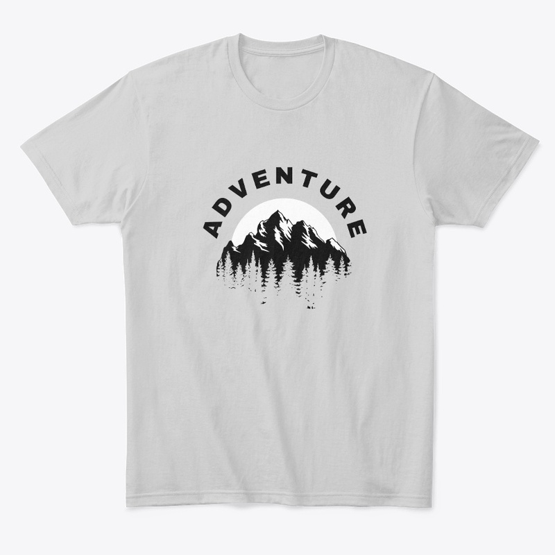 Explore in Style: 'Adventure' White Tee