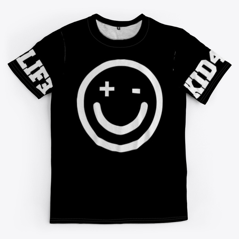 K4L SLEEVE PRINT TEE BLACK