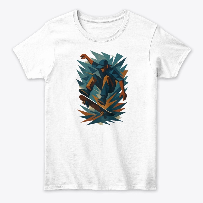 Abstract Skater Art Tee