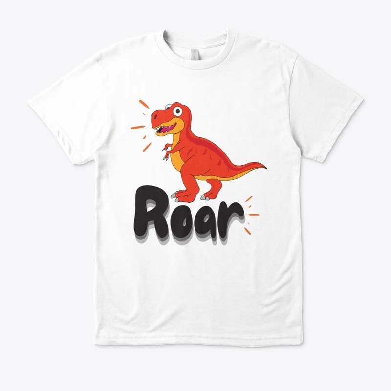 Cute t-rex roar graphic tee