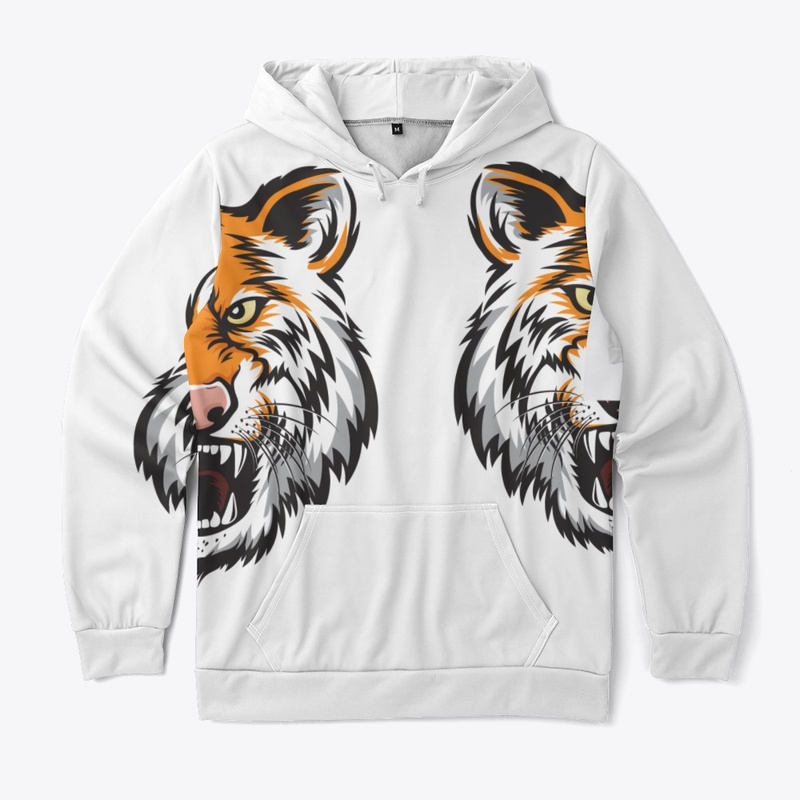 Tiger head roar design 