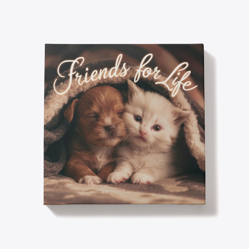 Friends for Life Canvas Art