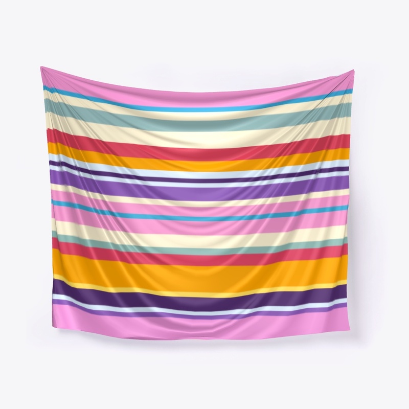Pink Purple Colored Abstract Stripes
